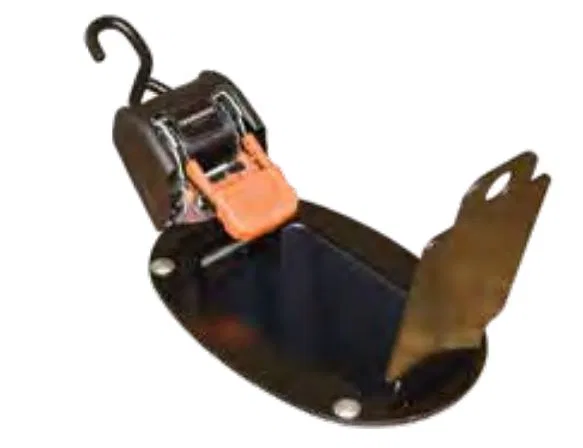 F18804 – IMMI Tie Down Strap, Cargo With Retractable Ratchet 1167 Pound Load Capacity 3500 Pound Break Strength Vinyl...